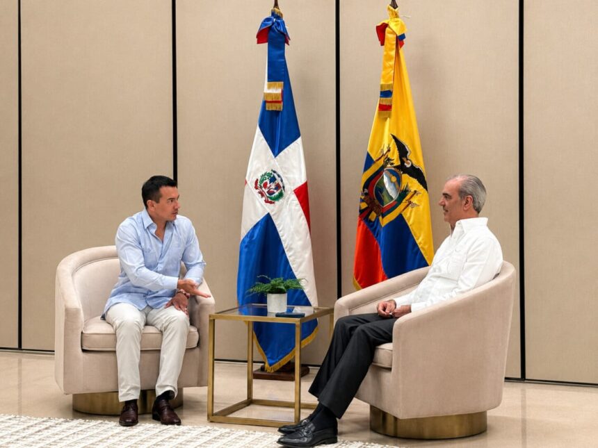 Abinader y Noboa impulsan acuerdo comercial entre Ecuador y RD